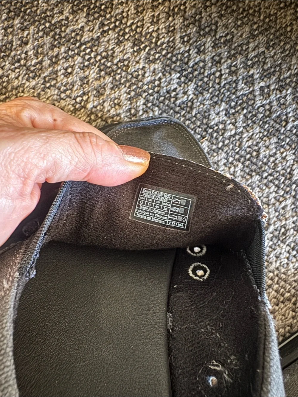 Sanuk Sidewalk Surfer Slip-On Men’s Canvas Shoes in Charcoal Gray - size 12 men